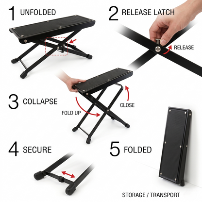 Adjustable Comfort Footrest Platform – Elevated Support Stand for Easy Reach & At-Home Self Care