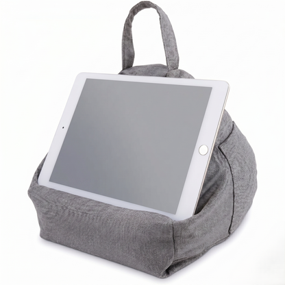 Hands-Free Bed & Couch Tablet Stand Pillow – Adjustable Soft Support for Phones & Tablets