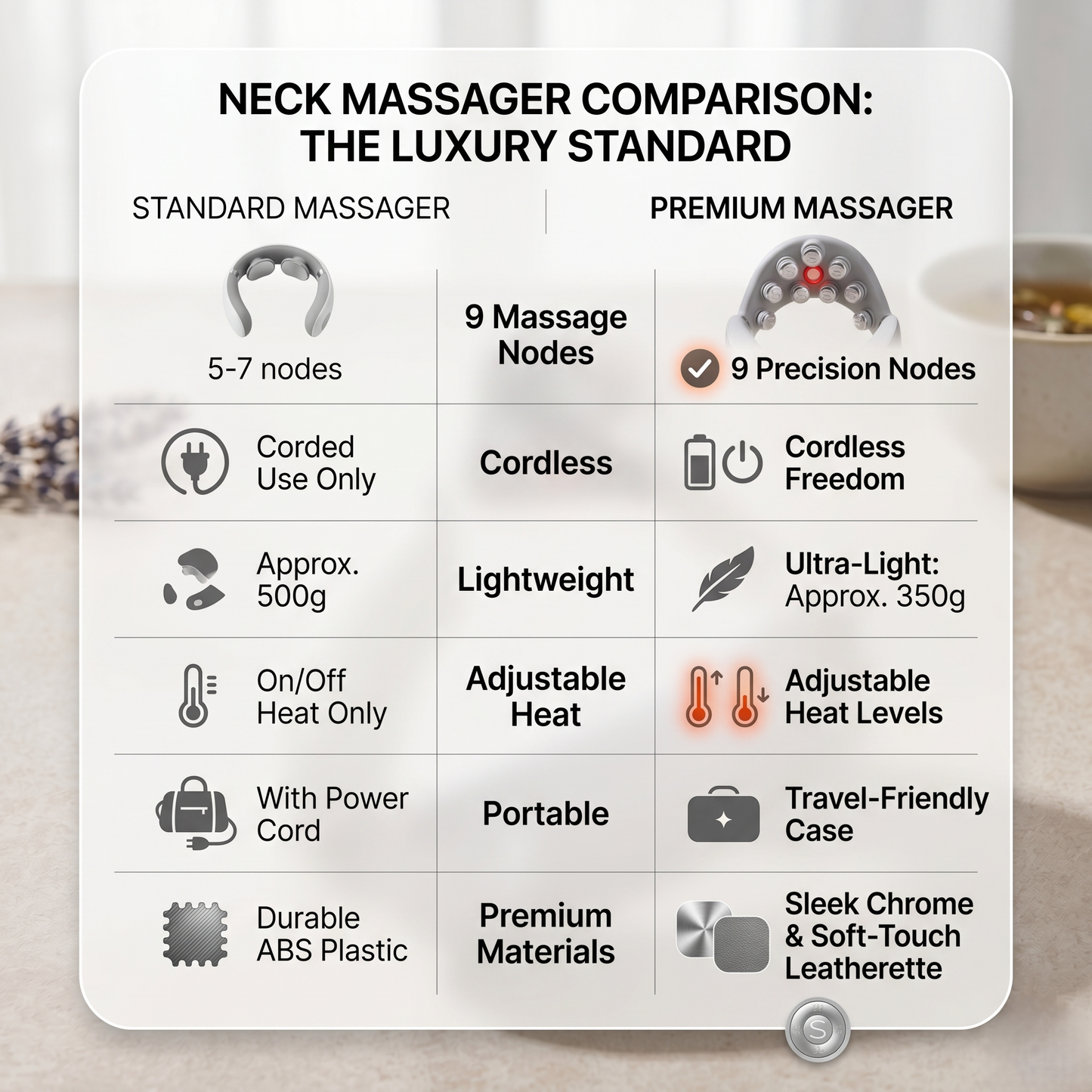 Smart Heated Neck Massager With Deep Relaxation Technology
