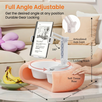 Adjustable Tablet Pillow Stand – Hands-Free Support for Comfortable Reading & Screen Use