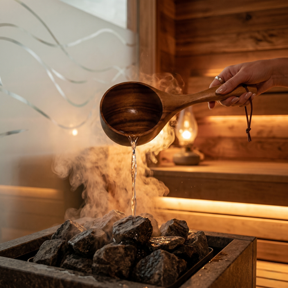 Kovelli™ Wooden Sauna Water Ladle For Steam & Sauna Rituals
