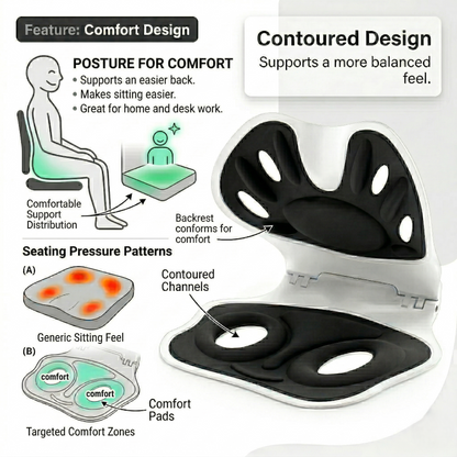 Ergonomic Seat Support Cushion | Posture Support for Sitting | Kovelli™