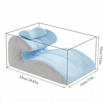 Ergonomic Wedge Backrest Pillow for Sitting & Reading – Structured Support Cushion for Bed, Sofa & Lounge Comfort