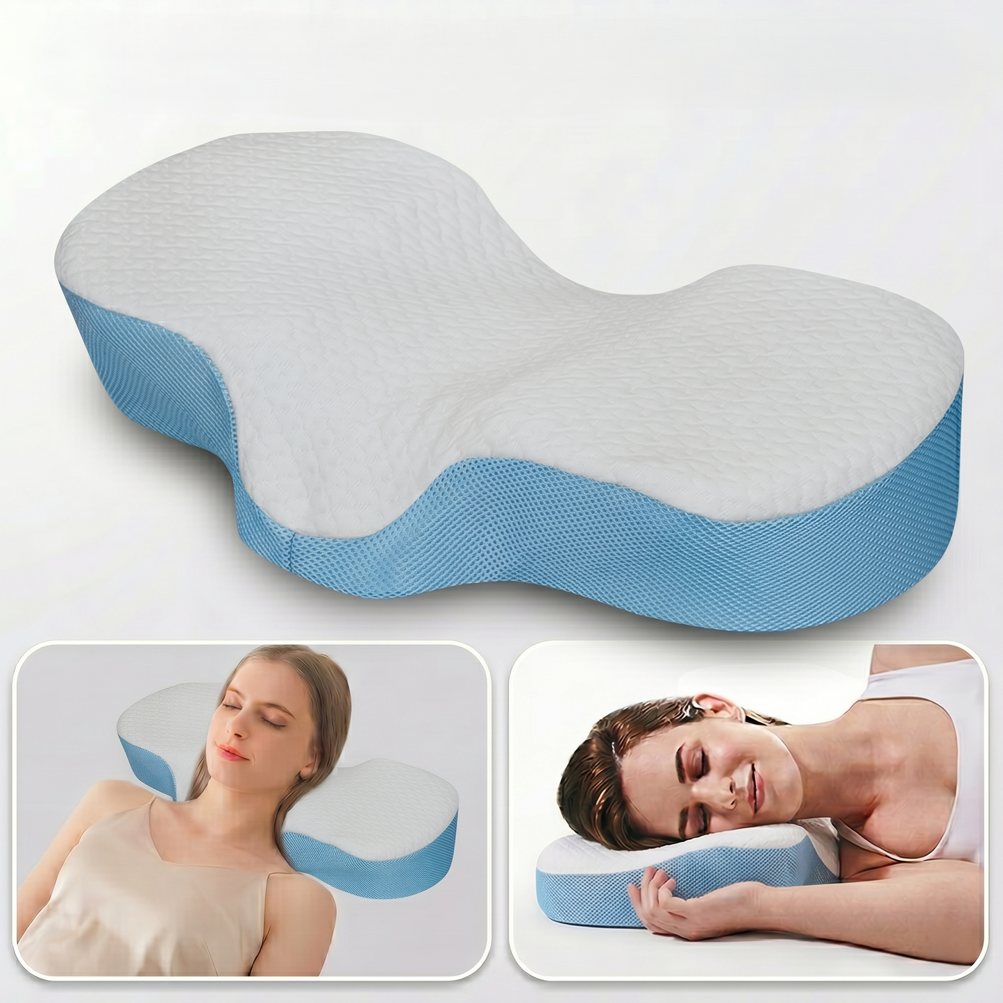 Contoured Memory Foam Side Sleeper Pillow