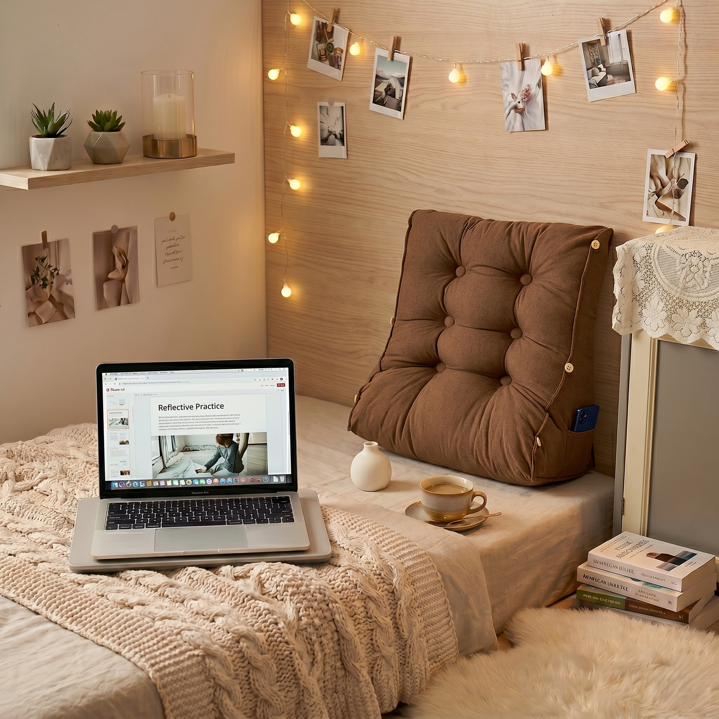 Tufted Reading Backrest Cushion Pillow