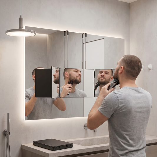360° Folding Mirror – Full View Grooming & Self-Care Mirror