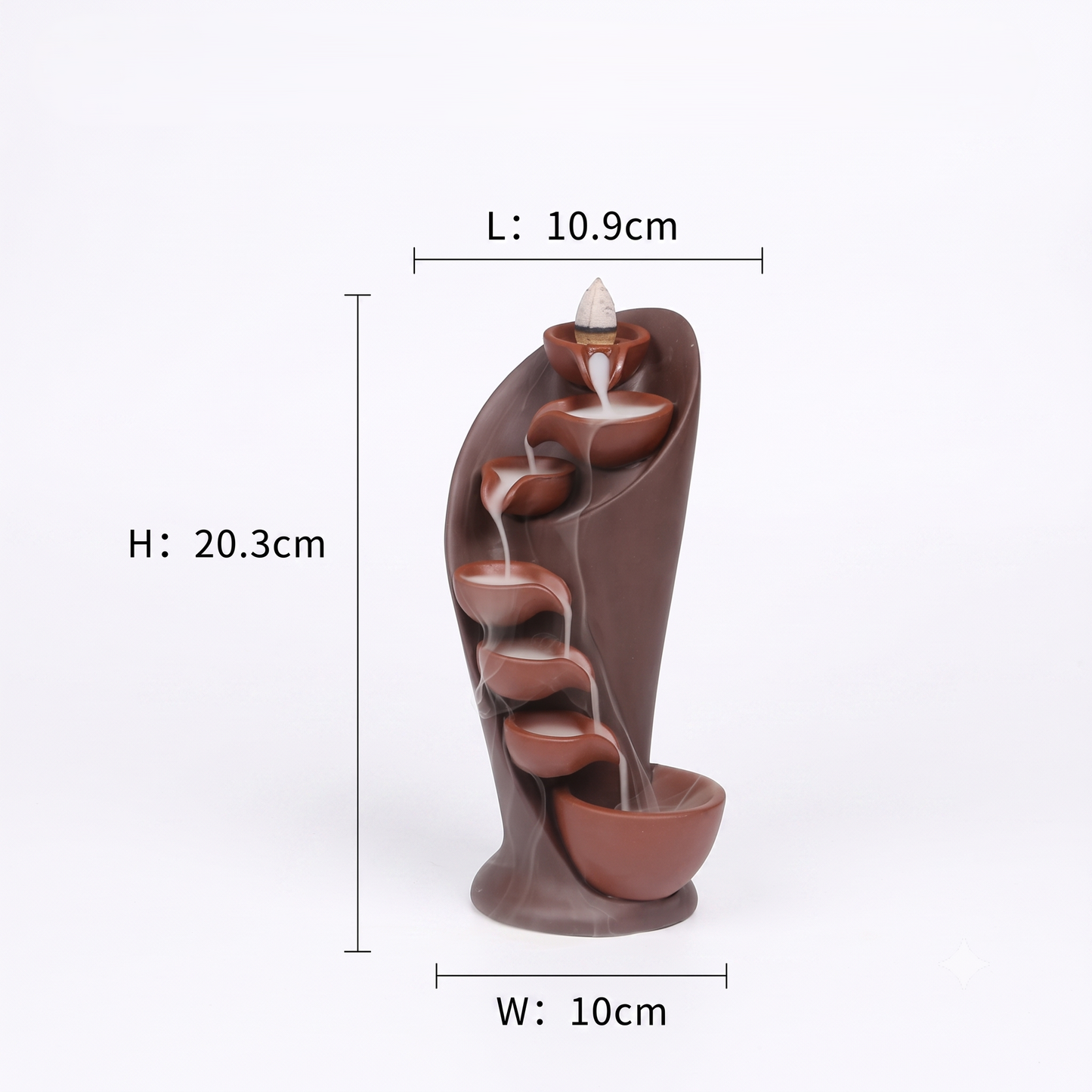 Waterfall Incense Burner for Relaxing Home Ambience