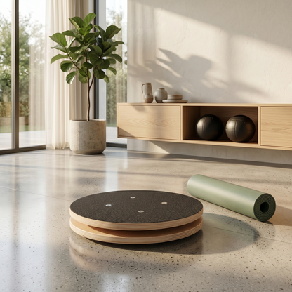 Rotational Balance Board for Home Fitness