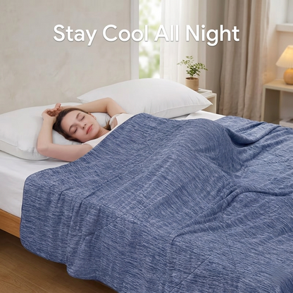 Cooling Blanket – Lightweight Breathable Throw for Hot Sleepers & Warm Nights