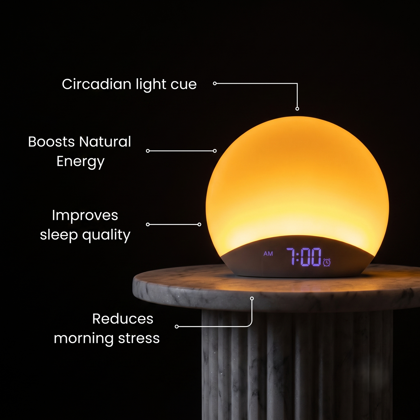 Sunrise Wake-Up Light with Gradual Alarm