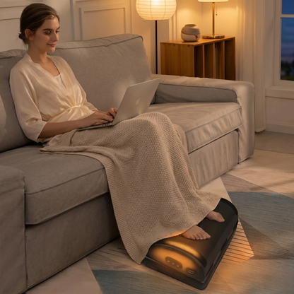 Kovelli Memory Foam Heated Vibration Foot Cushion