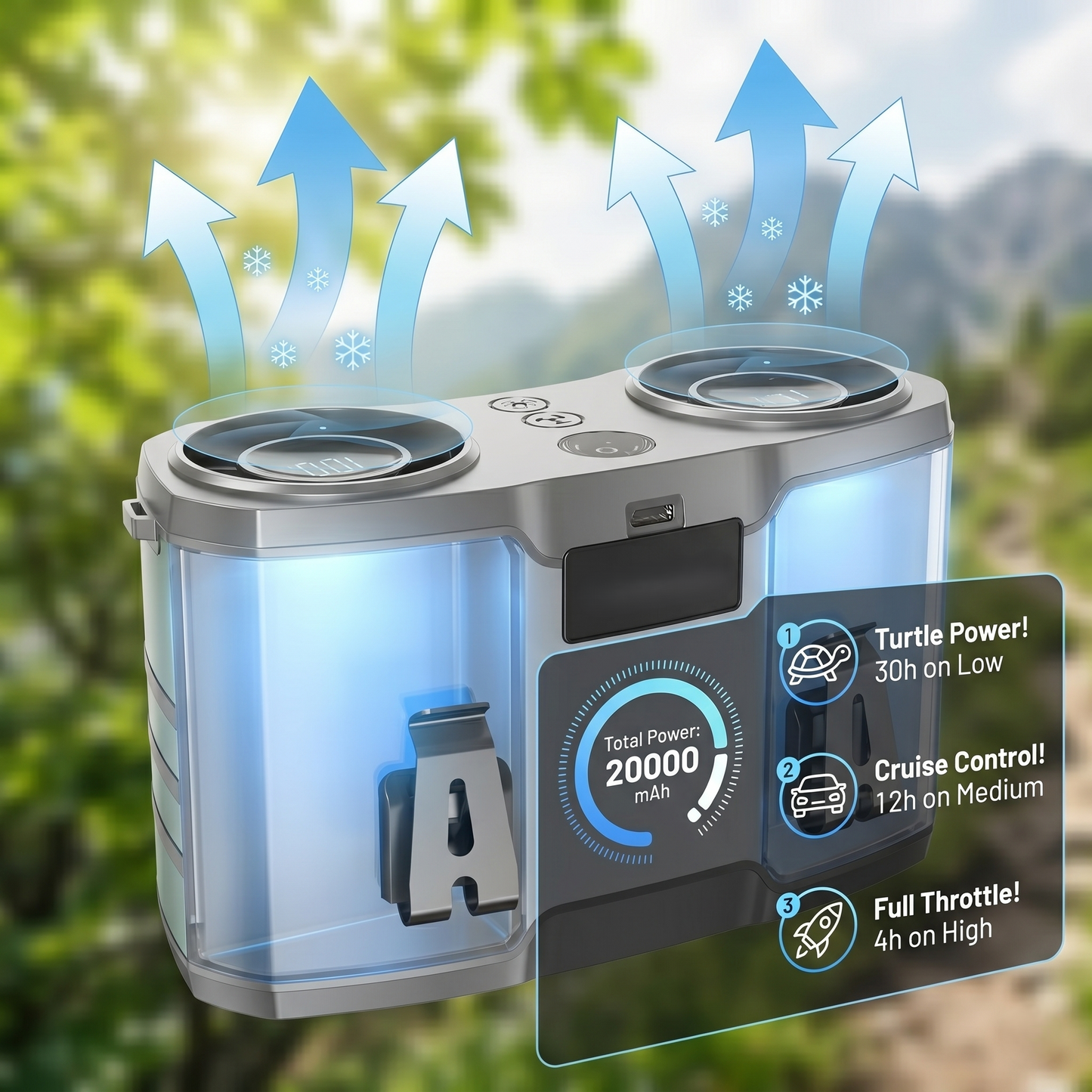 Wearable Dual-Vent Personal Cooling System