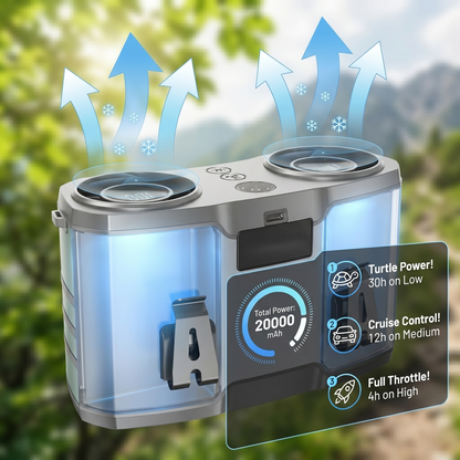 Wearable Dual-Vent Personal Cooling System