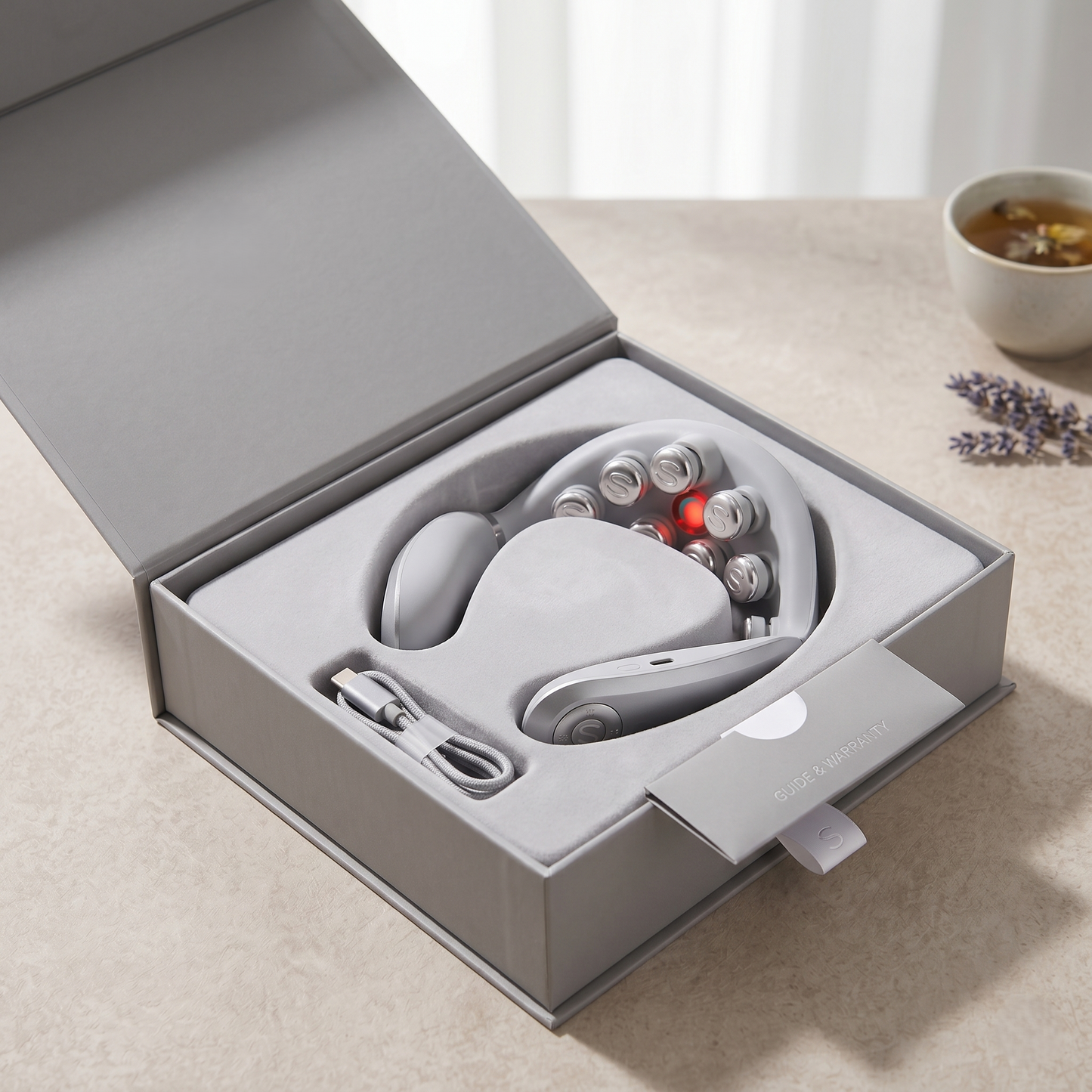 Smart Heated Neck Massager With Deep Relaxation Technology