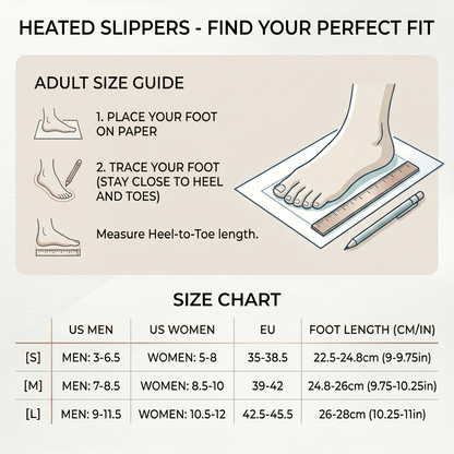 Rechargeable Heated House Slippers For Cozy Indoor Warmth & Winter Comfort