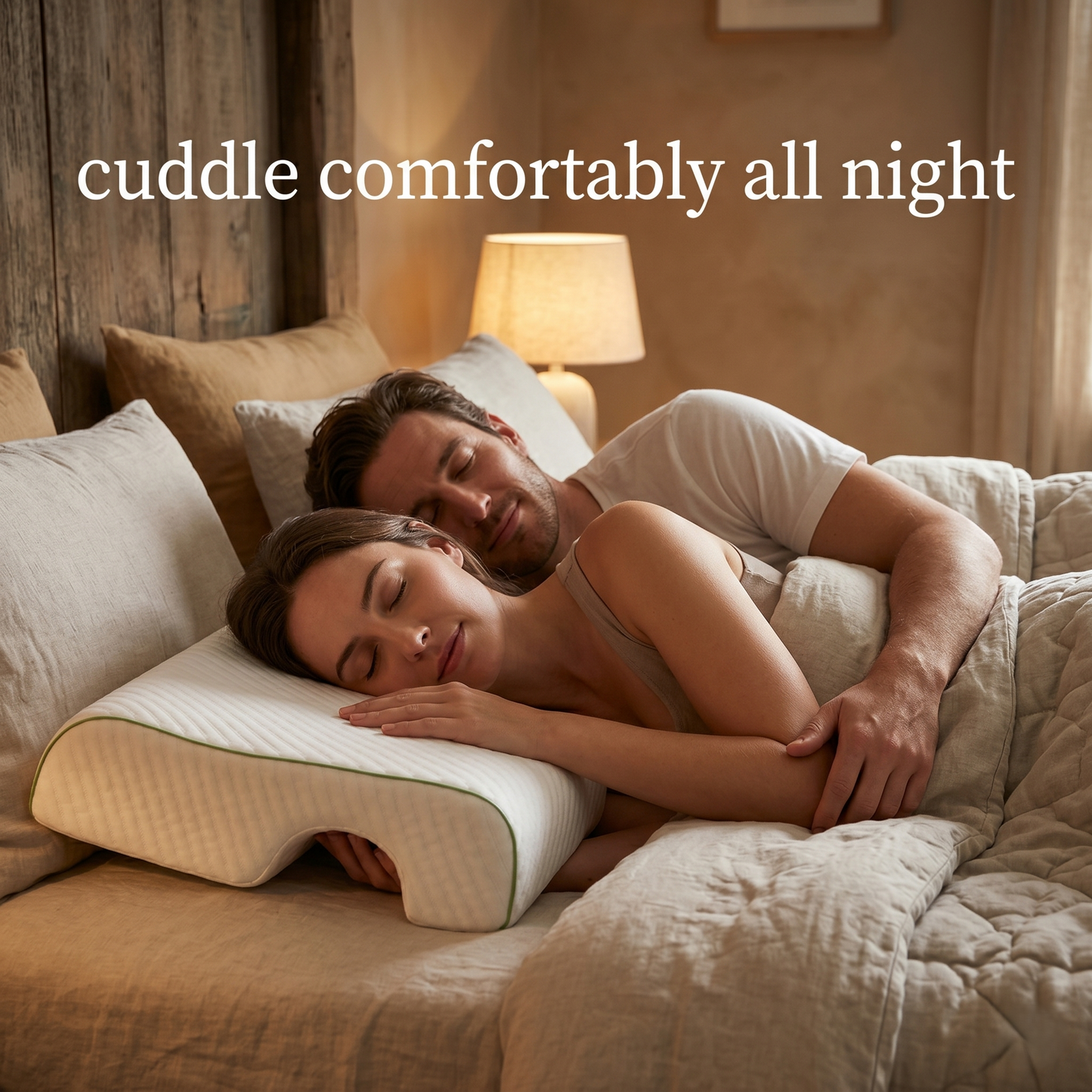 Couples Pillow with Arm Support Cutout