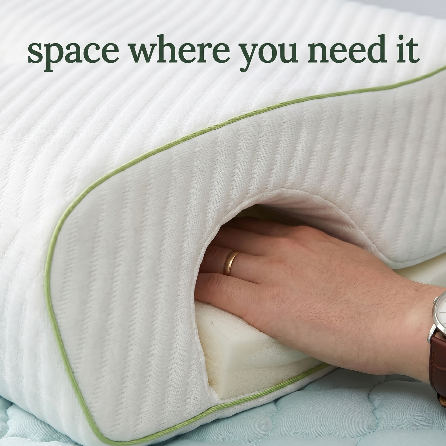 Couples Pillow with Arm Support Cutout