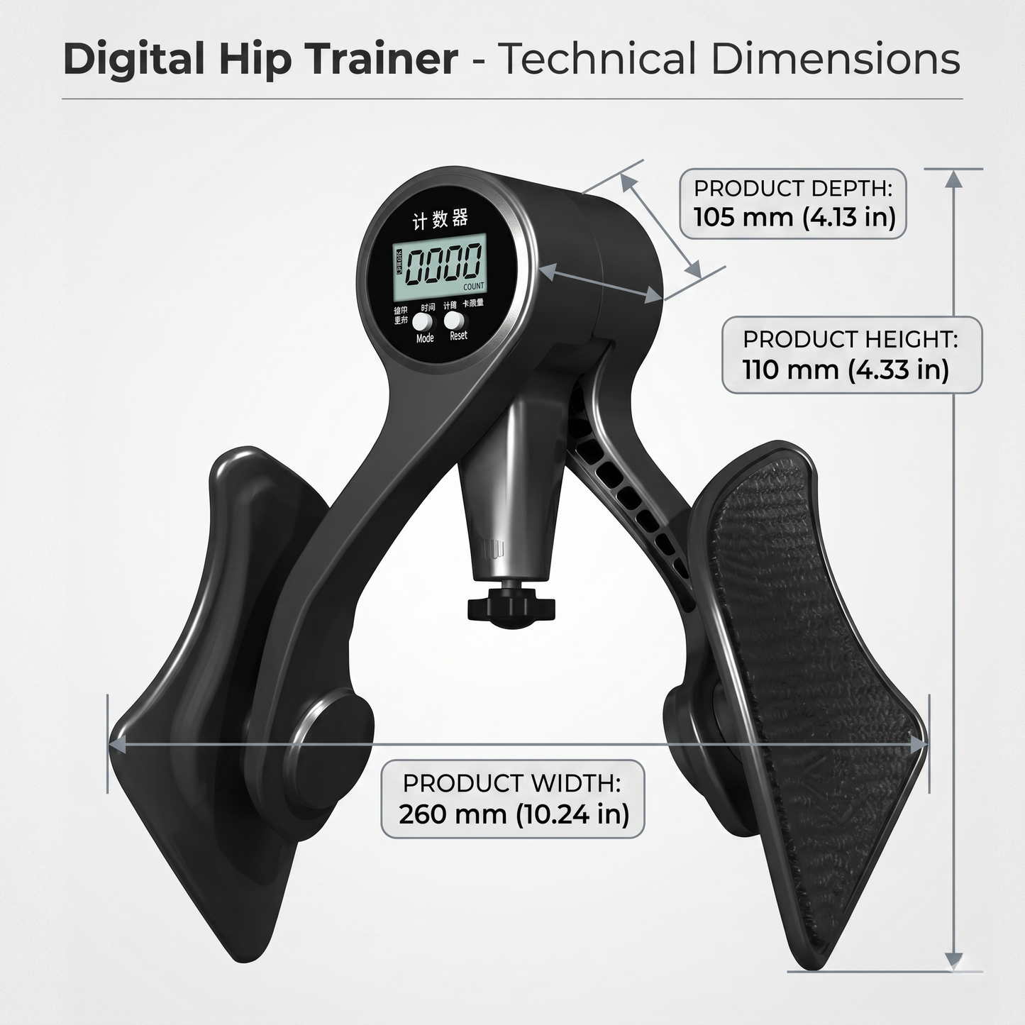 Digital Hip Trainer for Leg and Glute Exercise
