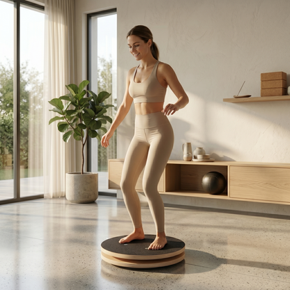 Rotational Balance Board for Home Fitness