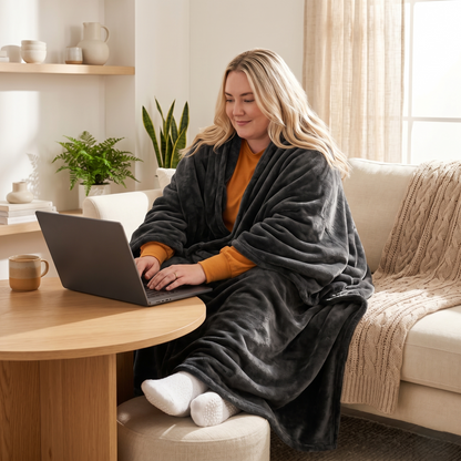 Oversized Wearable Blanket for Full-Body Comfort