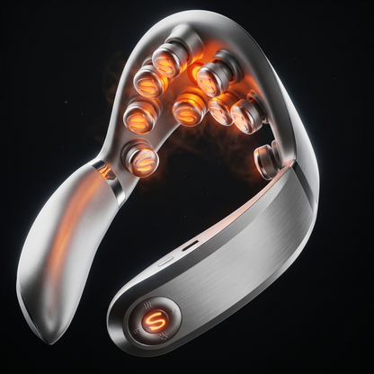 Smart Heated Neck Massager With Deep Relaxation Technology