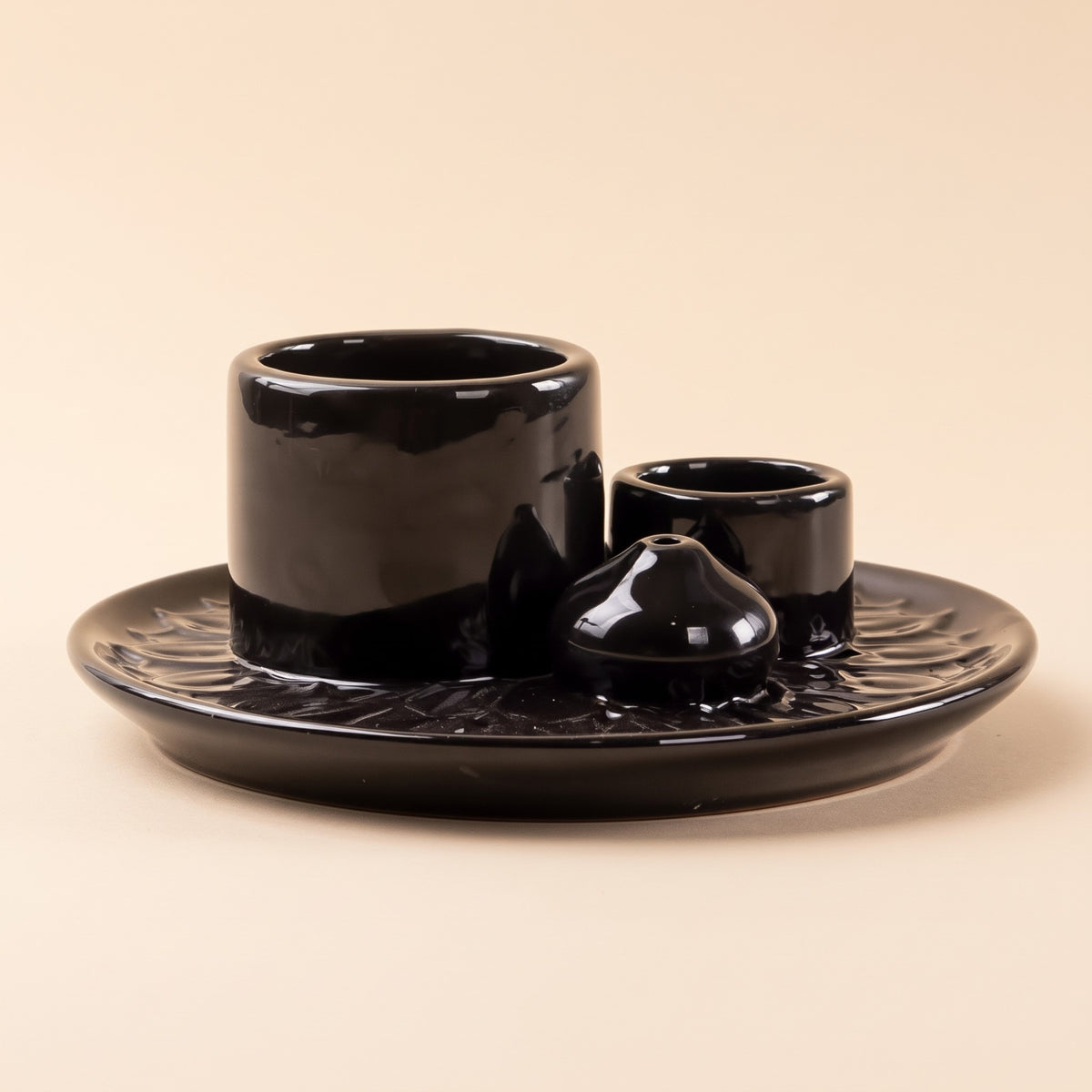 4-in-1 Ceramic Incense, Sage, Palo Santo & Candle Holder