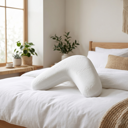 Ergonomic V-Shaped Memory Foam Side Sleeping Pillow