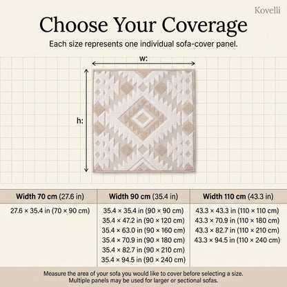 Geometric Jacquard Plush Anti-Slip Sofa Cover