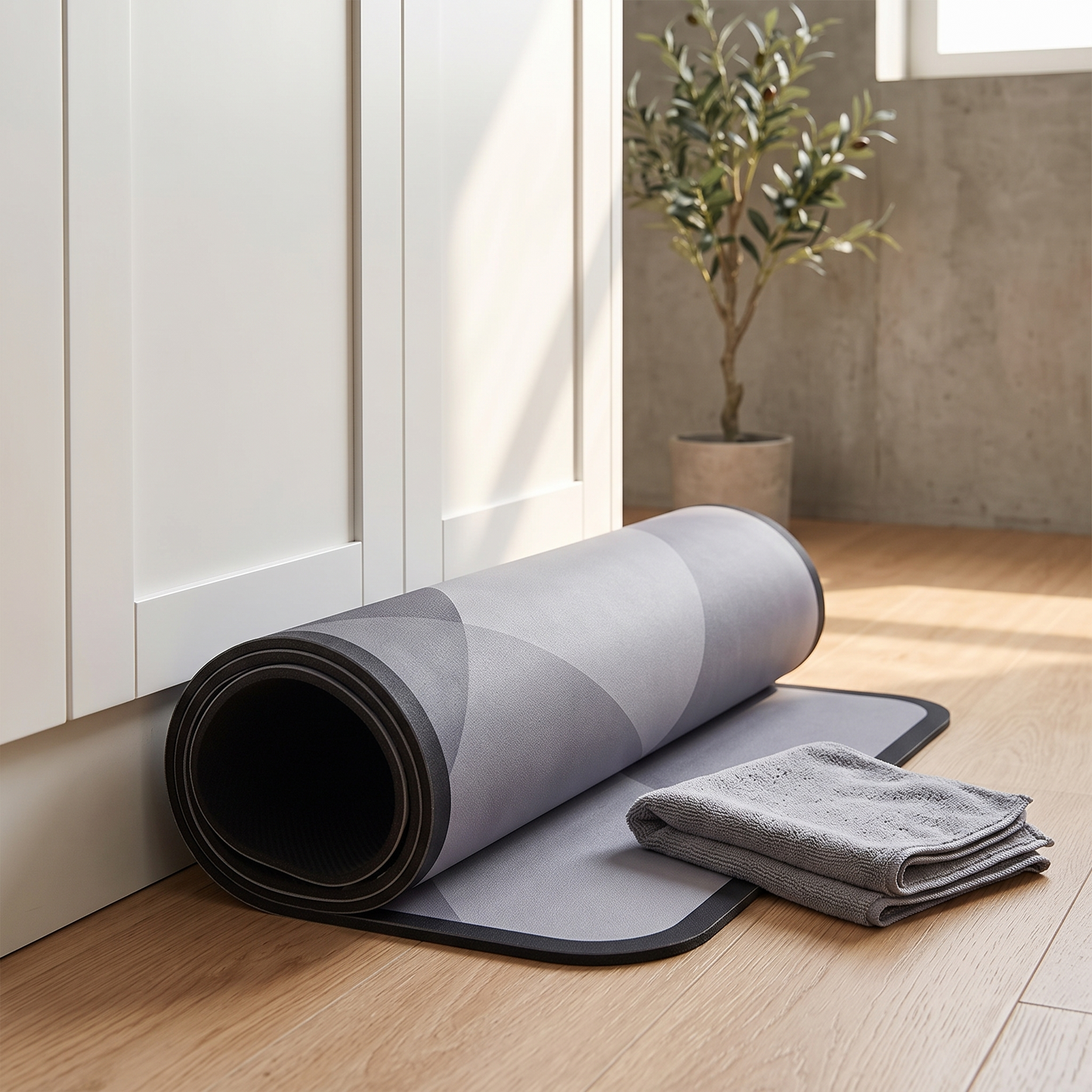Geometric Quick-Dry Absorbent Non-Slip Floor Mat