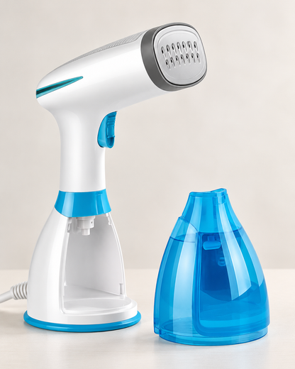 Handheld Garment Steamer with Continuous Steam Lock & Removable Tank