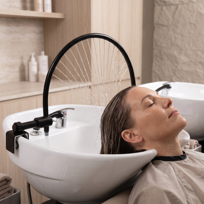 Head Spa Waterfall Frame with Recirculating Pump for Shampoo Basins