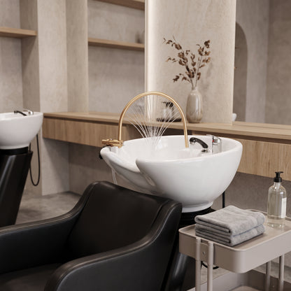 Head Spa Waterfall Frame with Recirculating Pump for Shampoo Basins