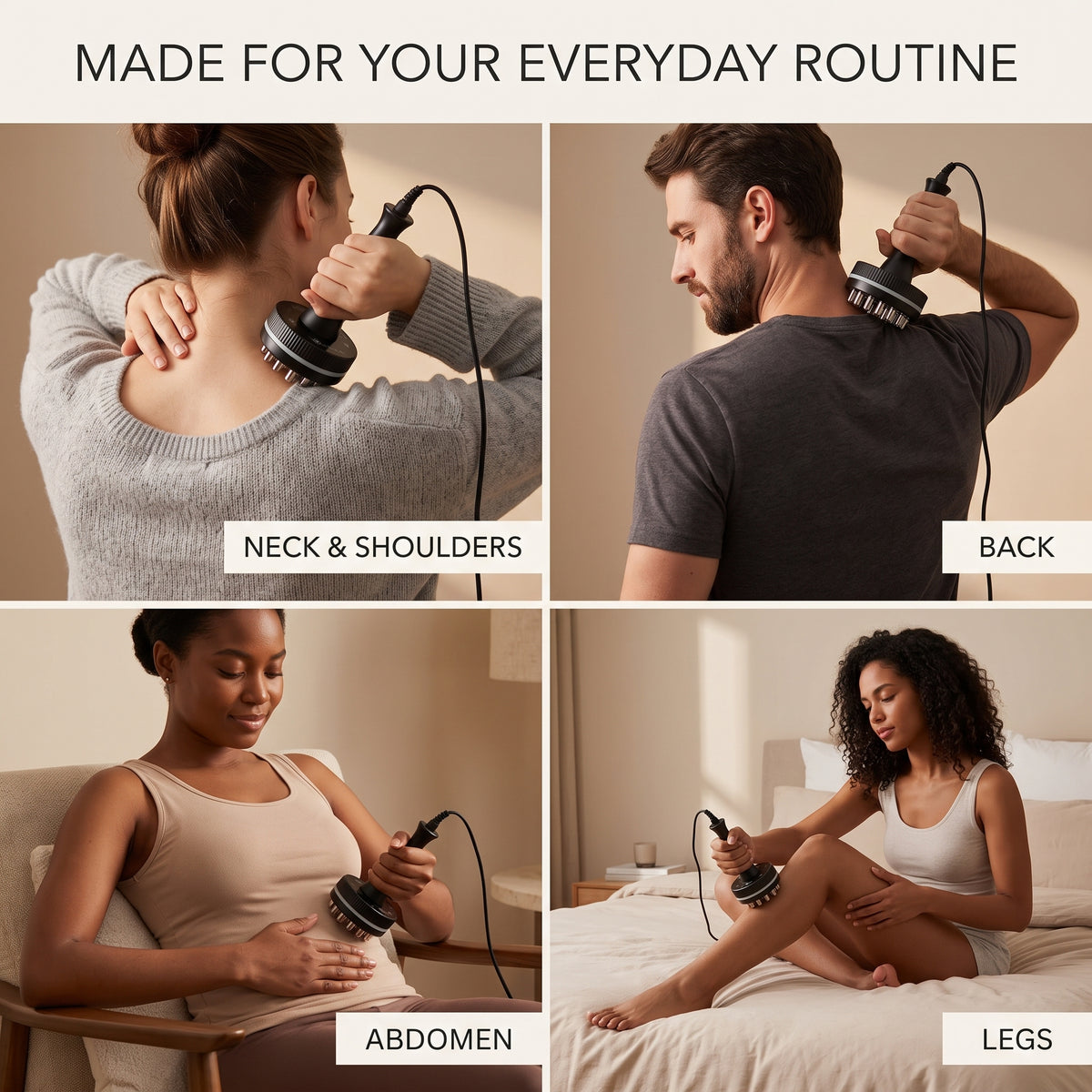 Heated Gua Sha Body Massager with Microcurrent & Vibration