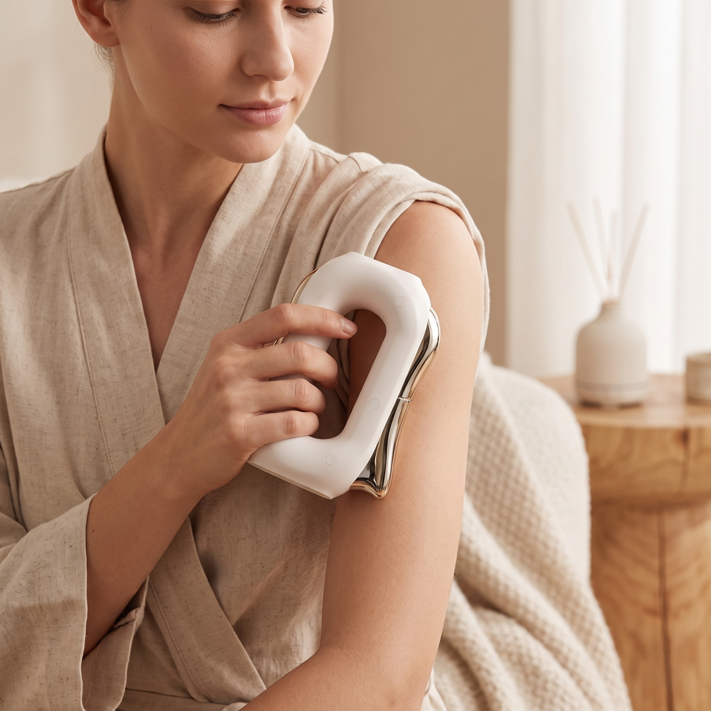 Heated Microcurrent Gua Sha Body Massager with Vibration