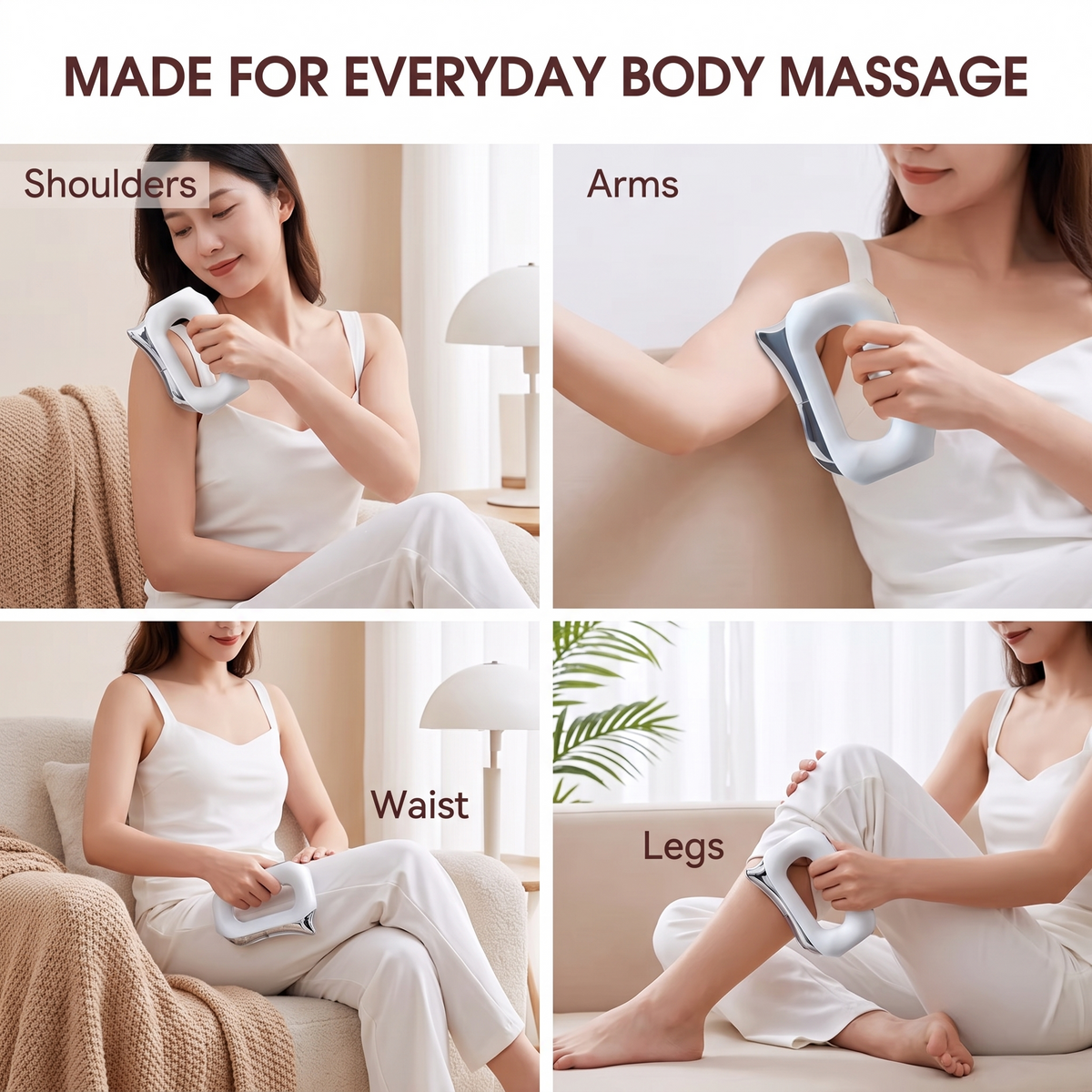 Heated Microcurrent Gua Sha Body Massager with Vibration