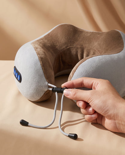 Heated U-Shaped Kneading Neck Massager with Vibration