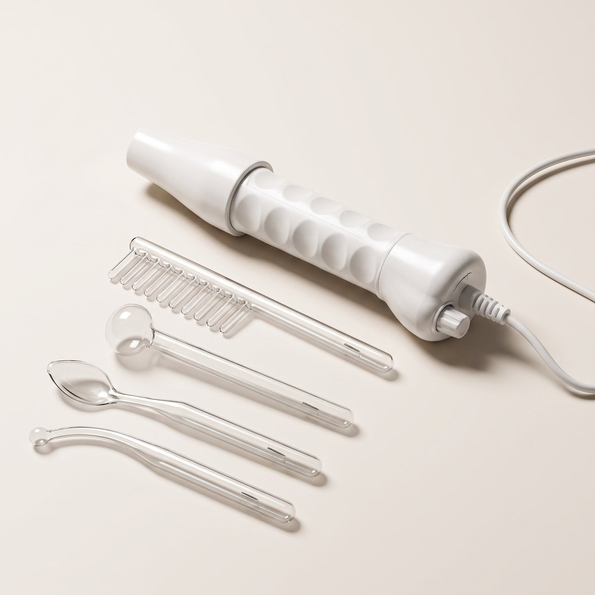 High-Frequency Facial & Scalp Beauty Wand with 4 Glass Electrodes