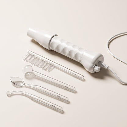 High-Frequency Facial & Scalp Beauty Wand with 4 Glass Electrodes