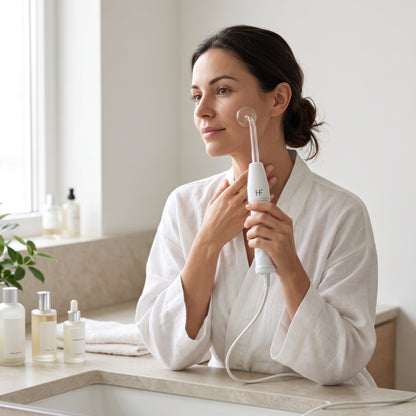 High-Frequency Facial & Scalp Beauty Wand with 4 Glass Electrodes
