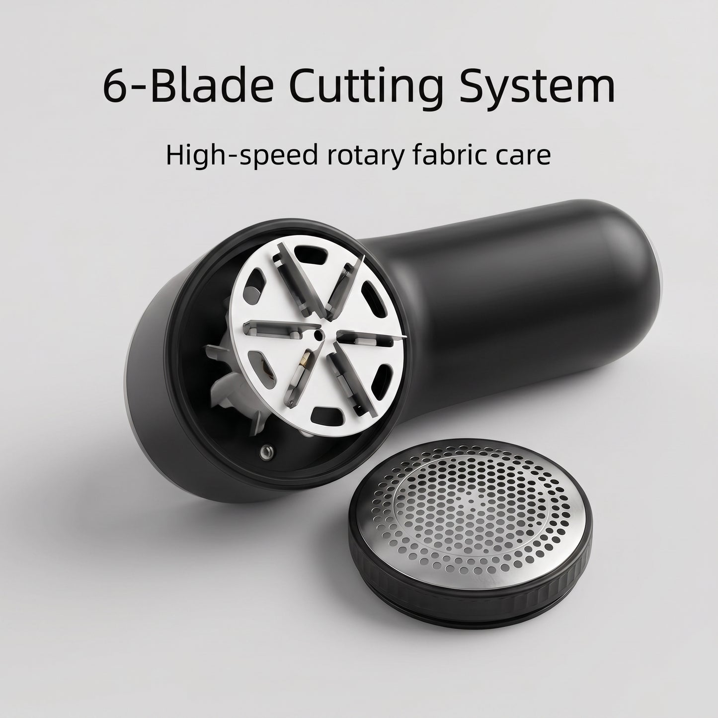 High-Speed 6-Blade Electric Fabric Shaver & Lint Remover 12,600 RPM