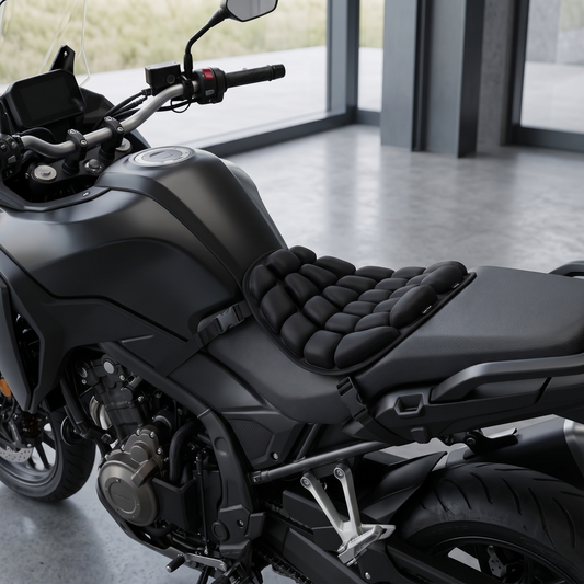 Inflatable Motorcycle Air Seat Cushion with Ventilated Cell Design