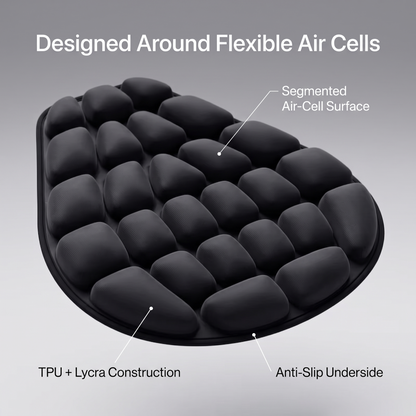 Inflatable Motorcycle Air Seat Cushion with Ventilated Cell Design