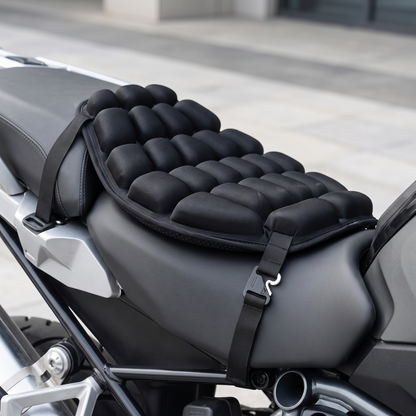 Inflatable Motorcycle Air Seat Cushion with Ventilated Cell Design