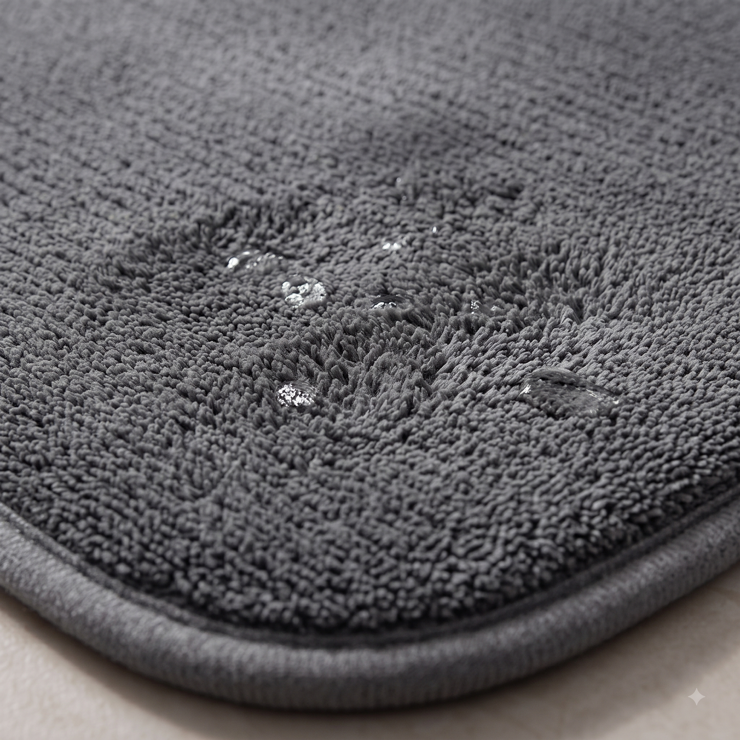 L-Shaped Absorbent Non-Slip Bathroom Floor Mat