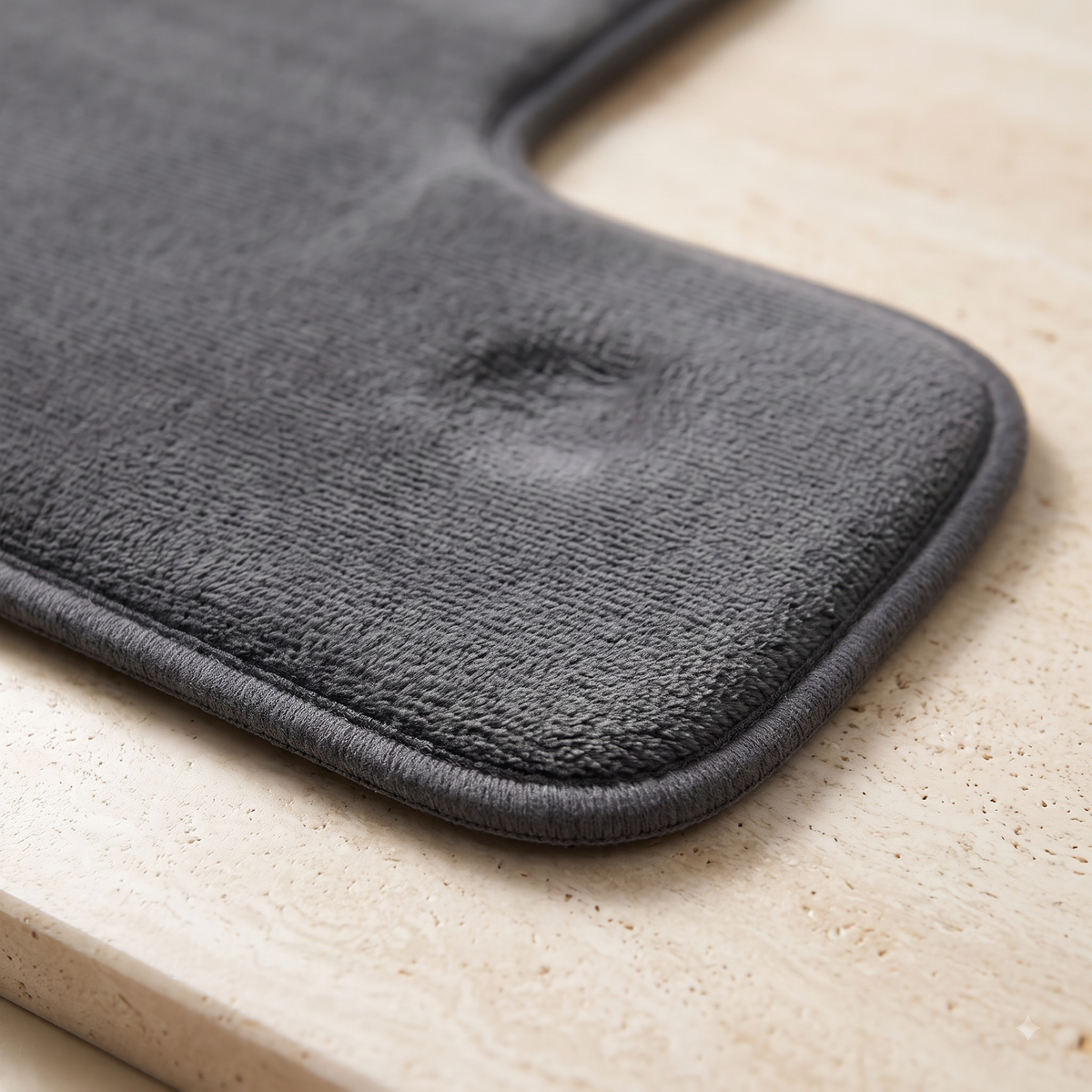 L-Shaped Absorbent Non-Slip Bathroom Floor Mat
