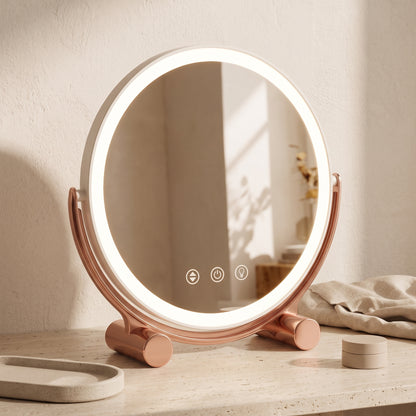 LED Vanity Mirror with 3 Light Modes & Adjustable Angle