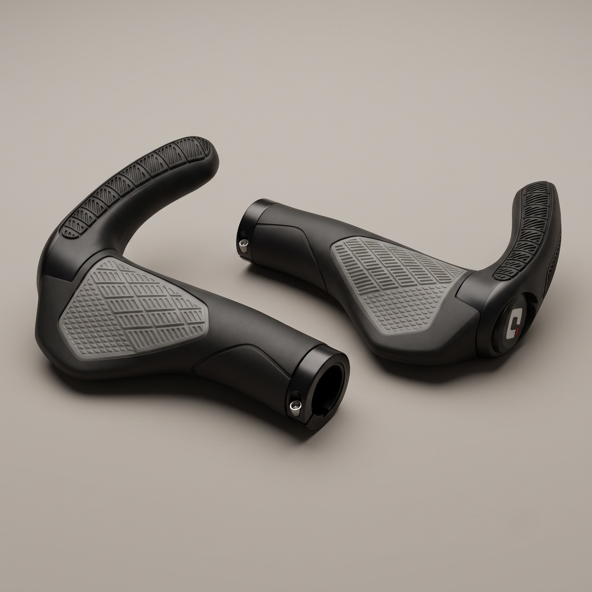 Ergonomic Lock-On Bicycle Grips with Adjustable Bar Ends