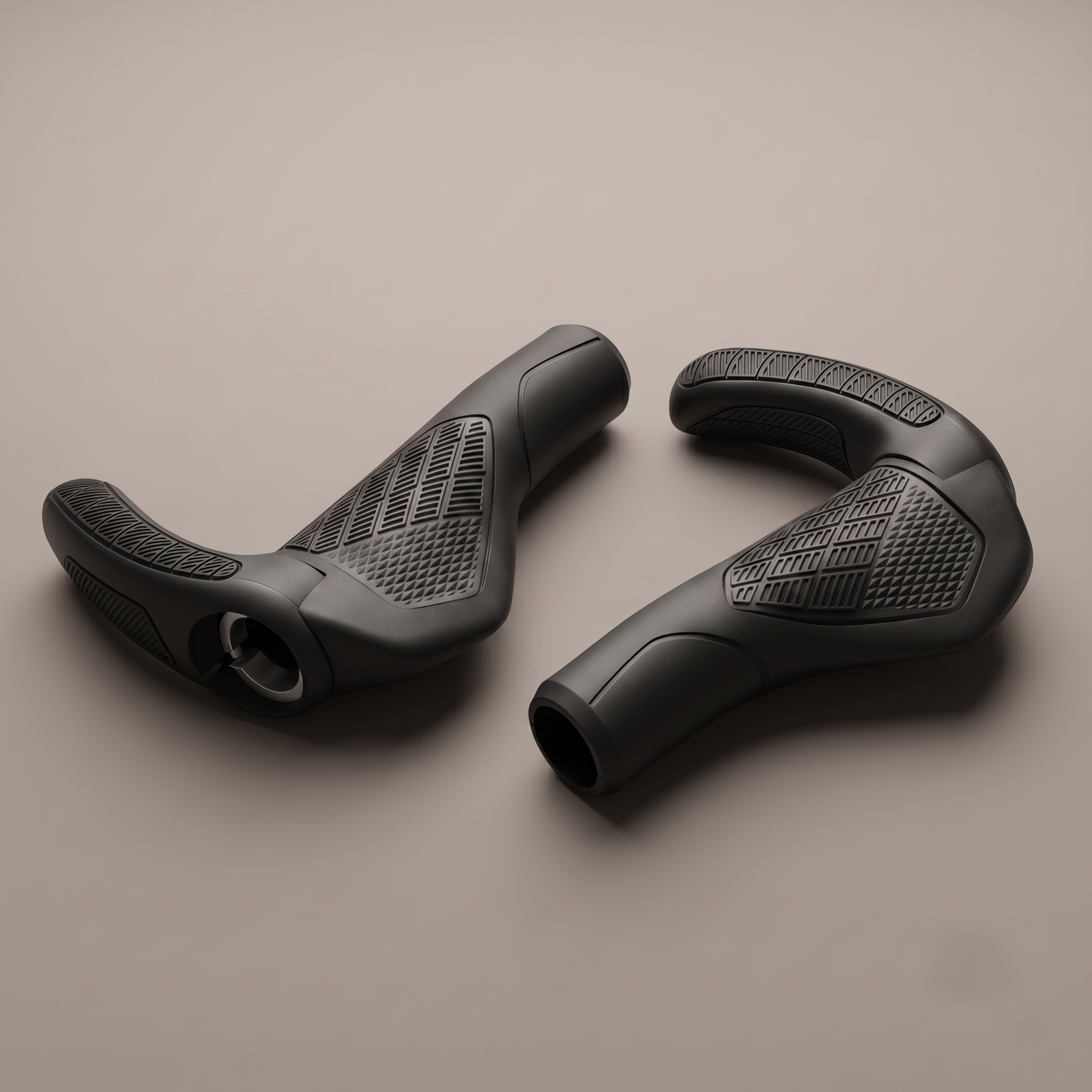 Ergonomic Lock-On Bicycle Grips with Adjustable Bar Ends