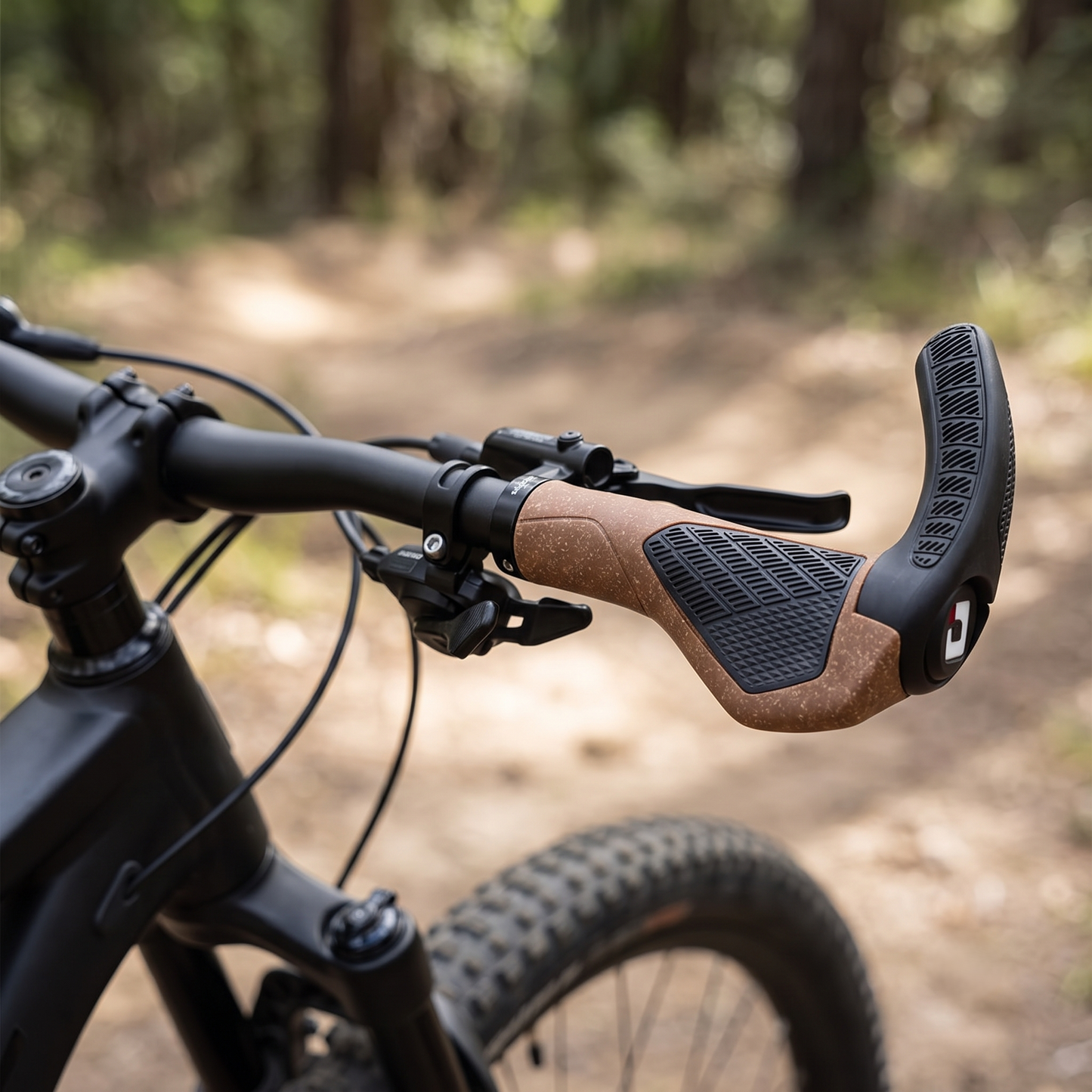 Ergonomic Lock-On Bicycle Grips with Adjustable Bar Ends