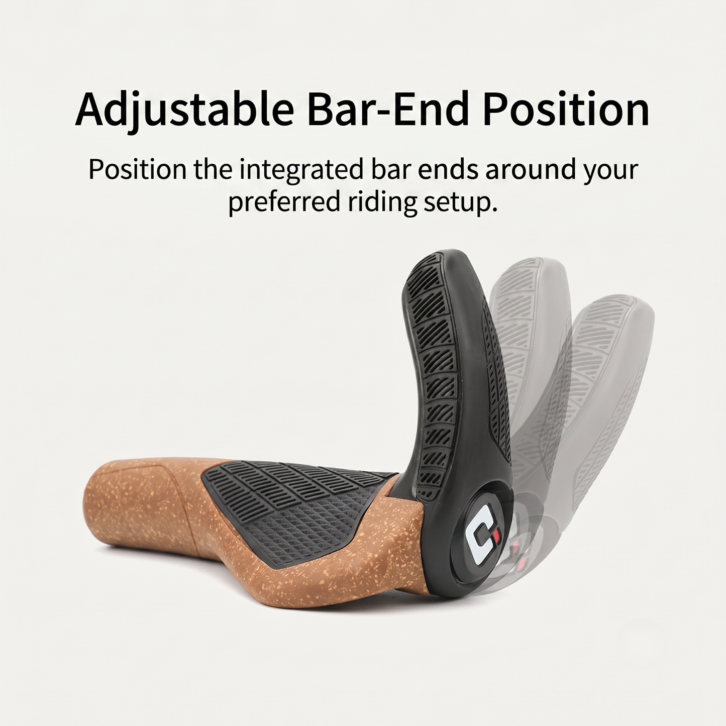 Ergonomic Lock-On Bicycle Grips with Adjustable Bar Ends